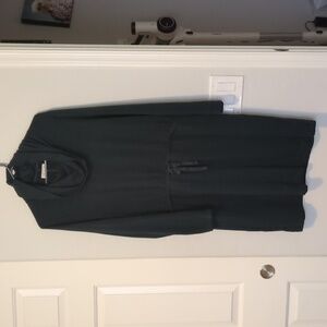 EUC Lou & Grey Signature Soft blend Drawstring Teal Cowl Dress